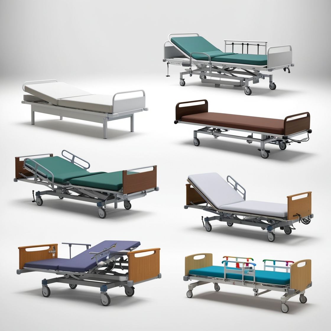 Examination bed for clinic size