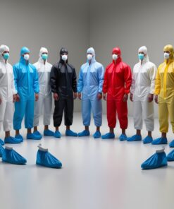 Mandatory-sign "use breathing protection" PVC foil, self adhesive, Ø 100mm acc.to ASR/ISO-M017