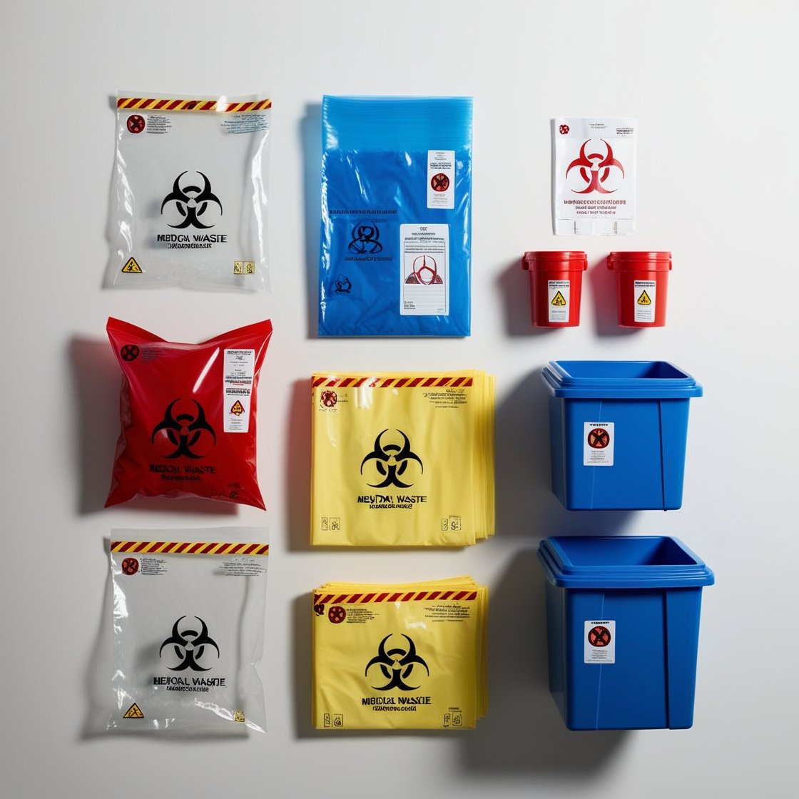 tinted biohazard bags