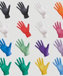 Examining gloves size XL 9-10 UNIGLOVES "SELECT BLACK", Latex non sterile, powder free, pack of 100