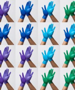 Unigloves Examining Gloves Size L 8-9 "SELECT BLUE", Latex Non-Sterile, Powder-Free, Pack of 100