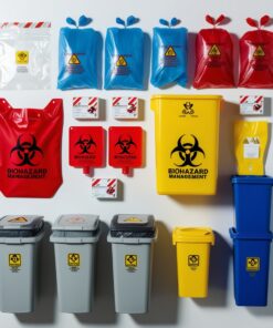 throwing away sharps container