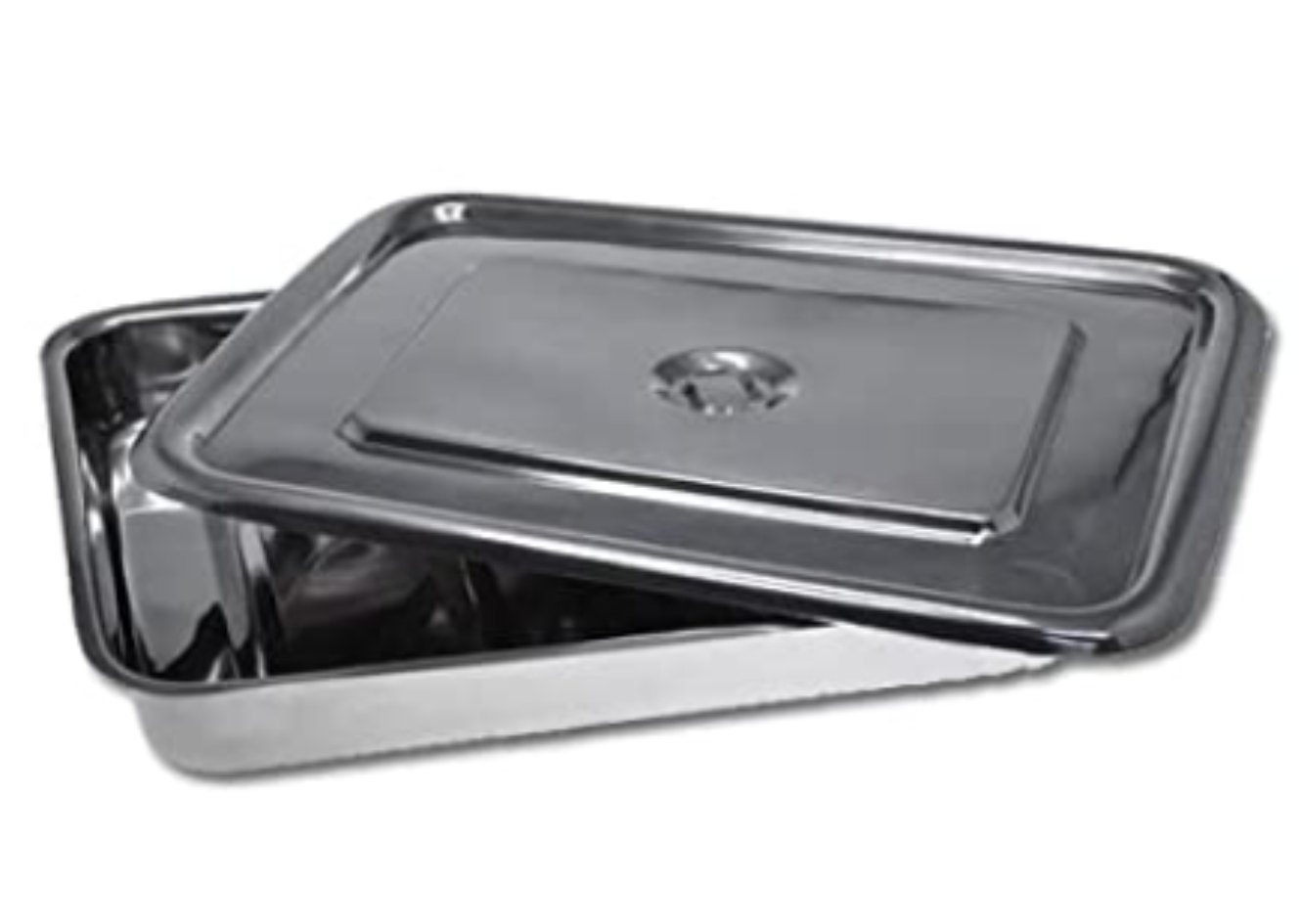 Instrument Tray Stainless steel with Cover 24x16x5cm