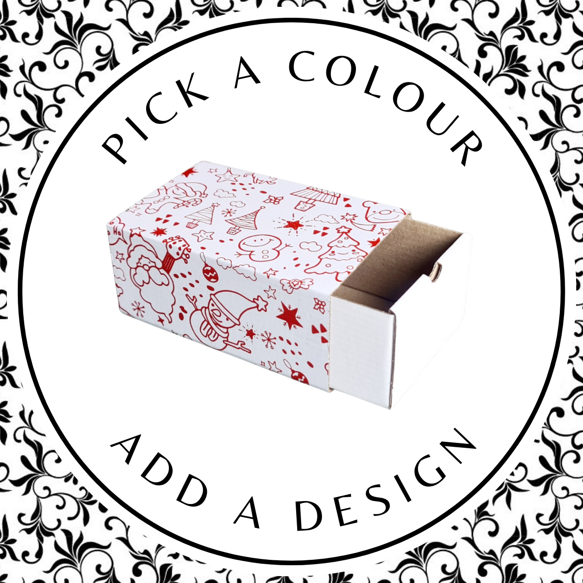 Design Match-box (S) – White Kraft 175 x 115 x 75mm