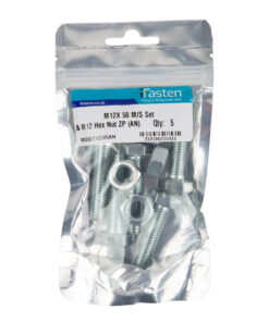 Ifasten Set Screw Ms And Nut Zp M12X50Mm 5 Pp
