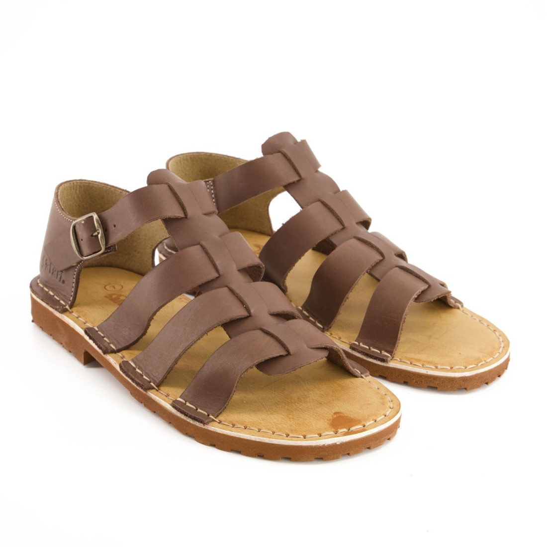Bata Safari Mens Sandal Open Toe Cognac Size 7 - Image 2