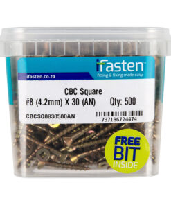 Ifasten Cbc Square No8 4.2Mmx30Mm 500 Pt + Bit