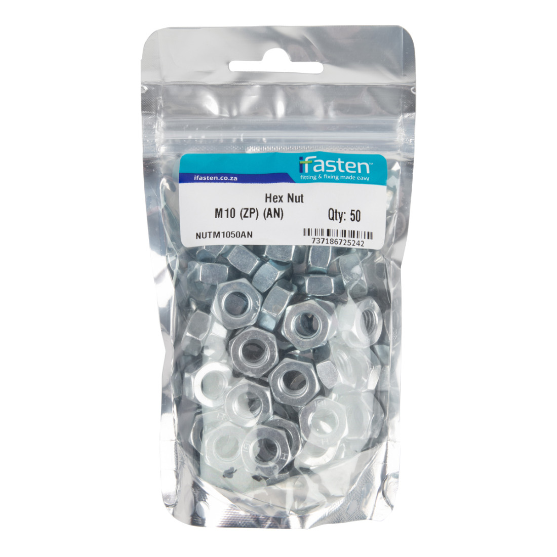 Ifasten Nut Zp M10 50 Pp