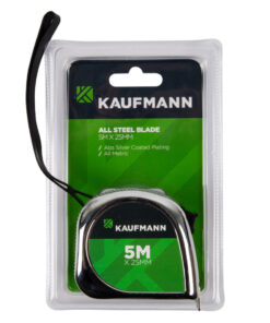 Kaufmann Tape Measure All Steel Blade 25Mmx 5M