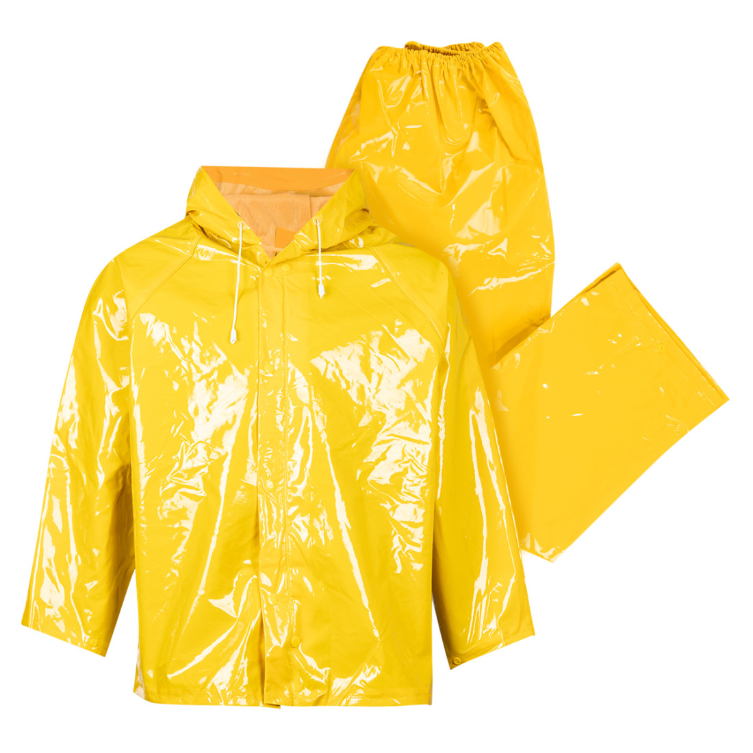 Rainsuit Rubberised Nylon Yellow Xx Large
