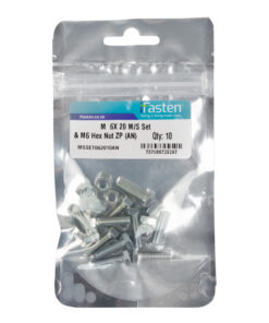 Ifasten Set Screw Ms And Nut Zp M6X20Mm 10 Pp