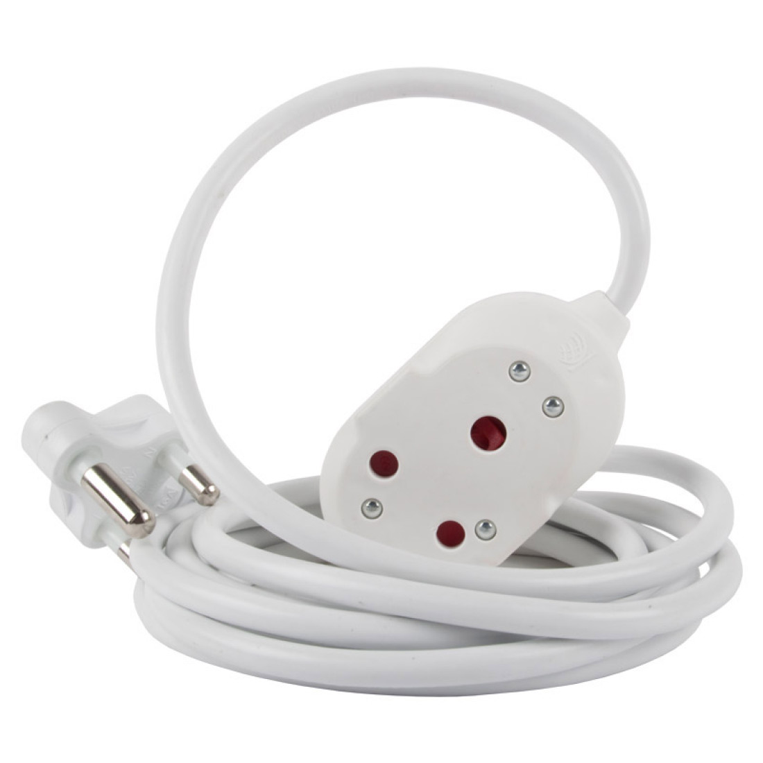Nexus Extension Cord White Dbl 20M 1.5Mm 16A