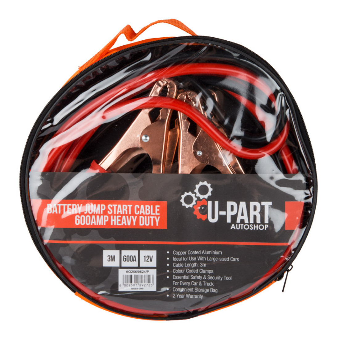 U-Part Jumper Cable H/Duty 600Amp