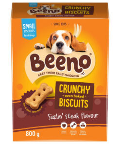 Beeno Dog Biscuits Steak Small 800G
