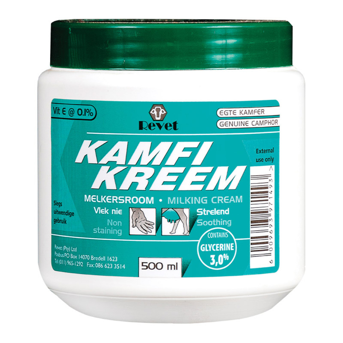 Revet Kamfi Kreem 500Ml - Image 2