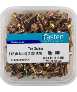 Ifasten Tek Screw No12 5.5Mmx20Mm 100 Pt
