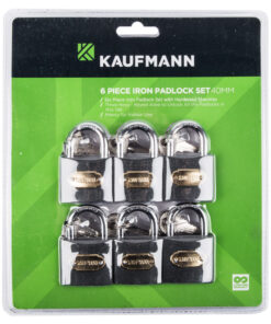 Kaufmann Steel Lock Set 6 Pc 40Mm