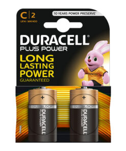 Duracell Battery Plus Alkaline C 2 Pack