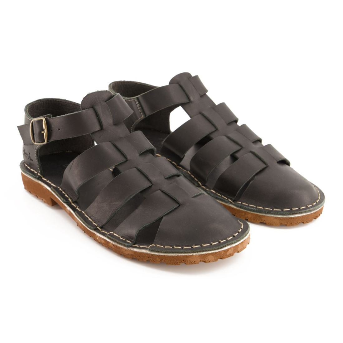 Bata Safari Mens Sandal Close Toe Black Size 11 - Image 2