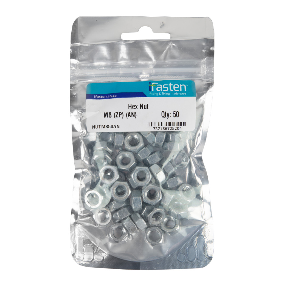 Ifasten Nut Zp M8 50 Pp