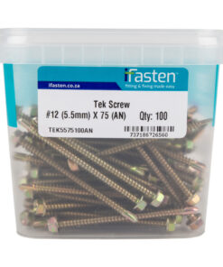 Ifasten Tek Screw No12 5.5Mmx75Mm 100 Pt