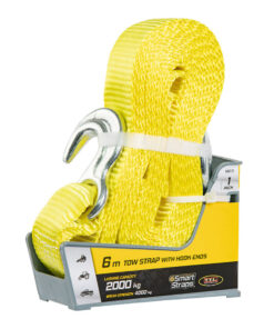 Tow Straps + Hooks Yel 6M