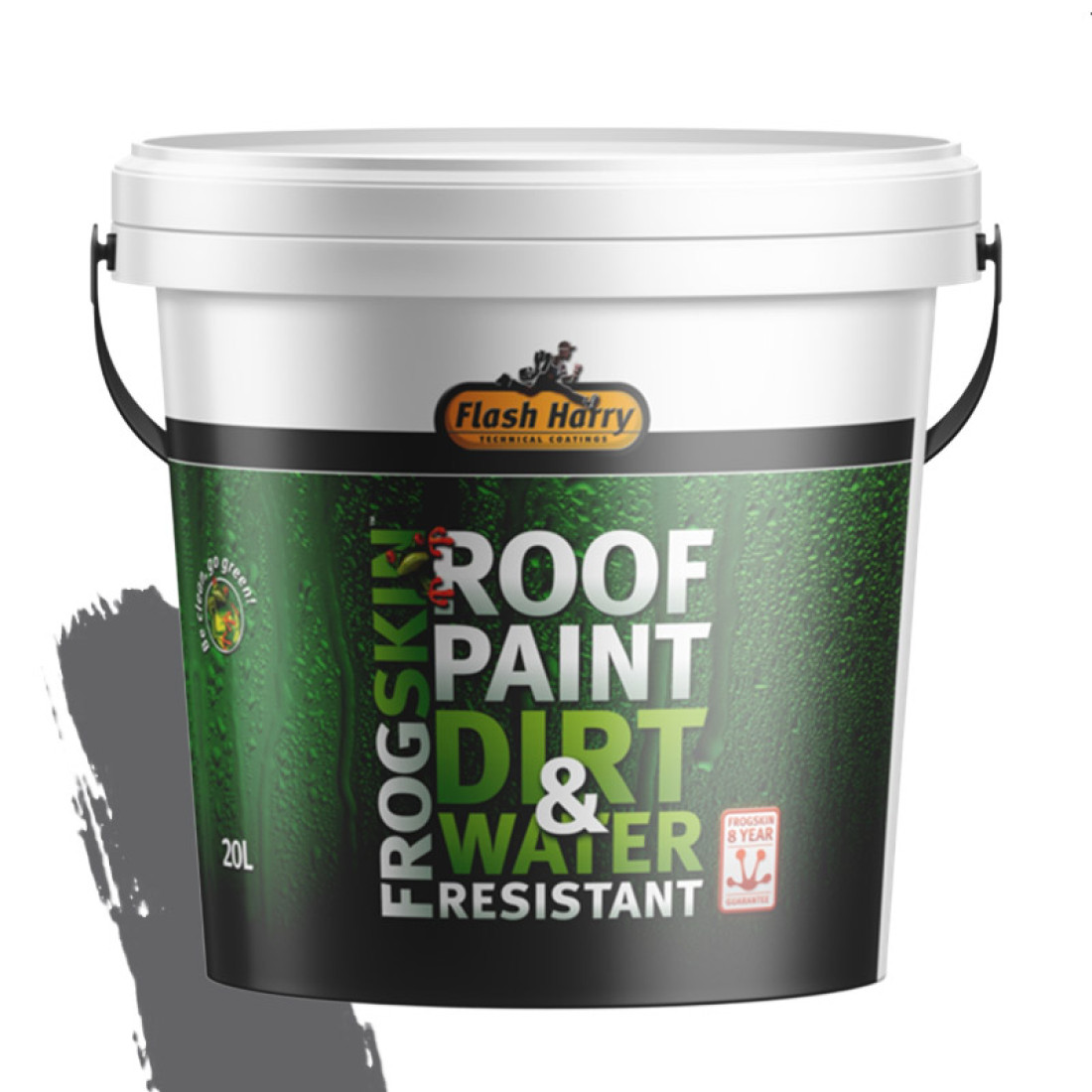 Flash Harry Frogskin Roof Paint Charcoal 20L