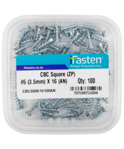 Ifasten Cbc Square No6 Zp 3.5Mmx16Mm 100 Pt