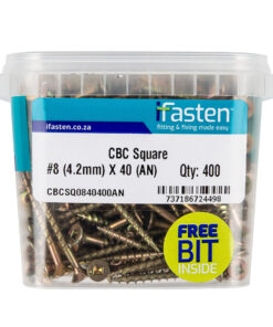 Ifasten Cbc Square No8 4.2Mmx40Mm 400 Pt + Bit