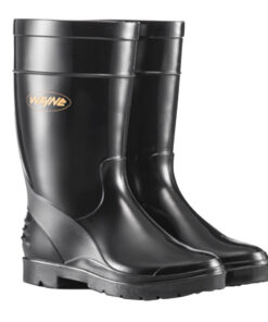 Wayne Gumboots Ladies Half Length Black Size 5