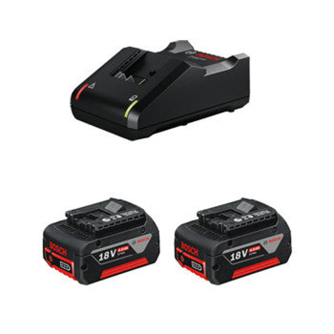 Bosch Professional 4.0Ah Battery Starter Kit 2X 4.0Ah Batteries And 1X Gal 18-40