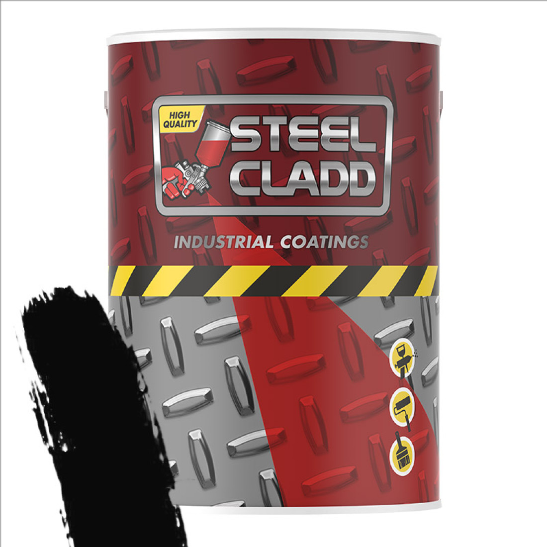 Steel Cladd Roadmarking Black 5L