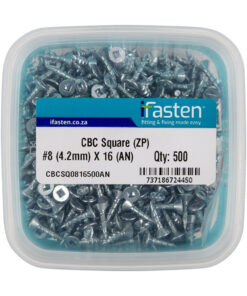 Ifasten Cbc Square No8 Zp 4.2Mmx16Mm 500 Pt + Bit