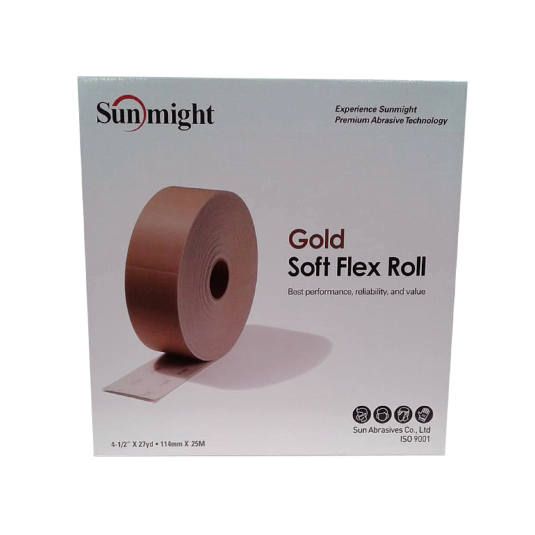 32119 Sunmight Soft Flex Pad Roll Gold 114Mm X 25M (800) - Each
