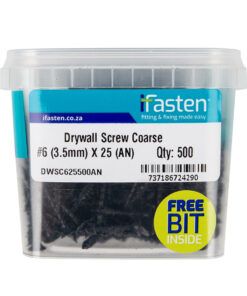 Ifasten Drywall Screw Coarse No6 3.5X25Mm 500 Pt +