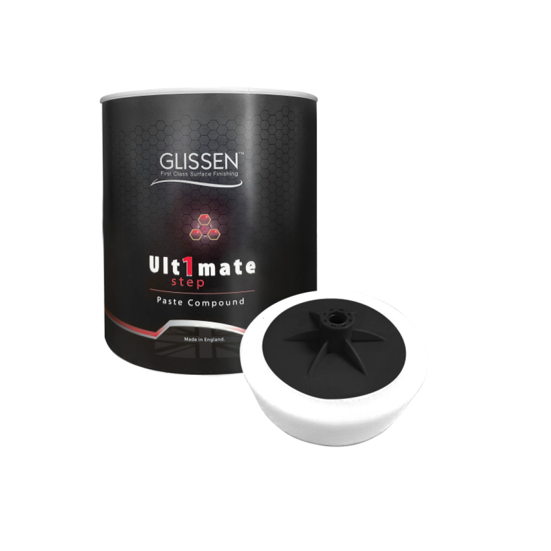 Glissen Ulitmate Paste Compound 3Kg + White Applicator 150Mm/6"/14Mm Thread