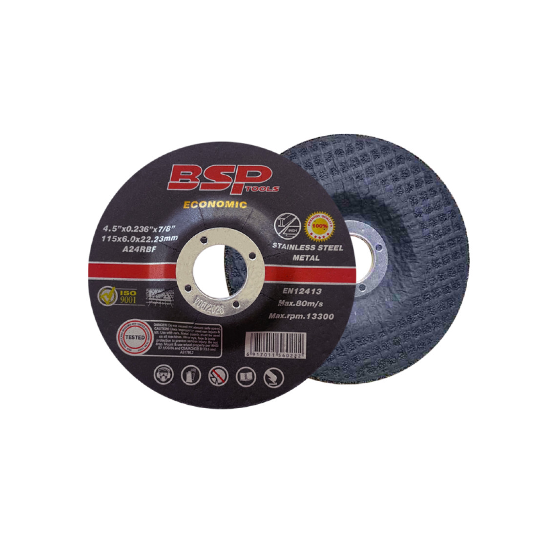 Binic Eco Grinding Disc 115X6X22.2Mm 5Pc