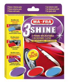 0309 Mafra 3Shine Microfibre Cloths 3Pc