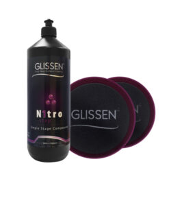 Glissen Nitro Single Stage Compound 1Kg (Incl Purple Compounding Foam 2Pk 150Mm/6")