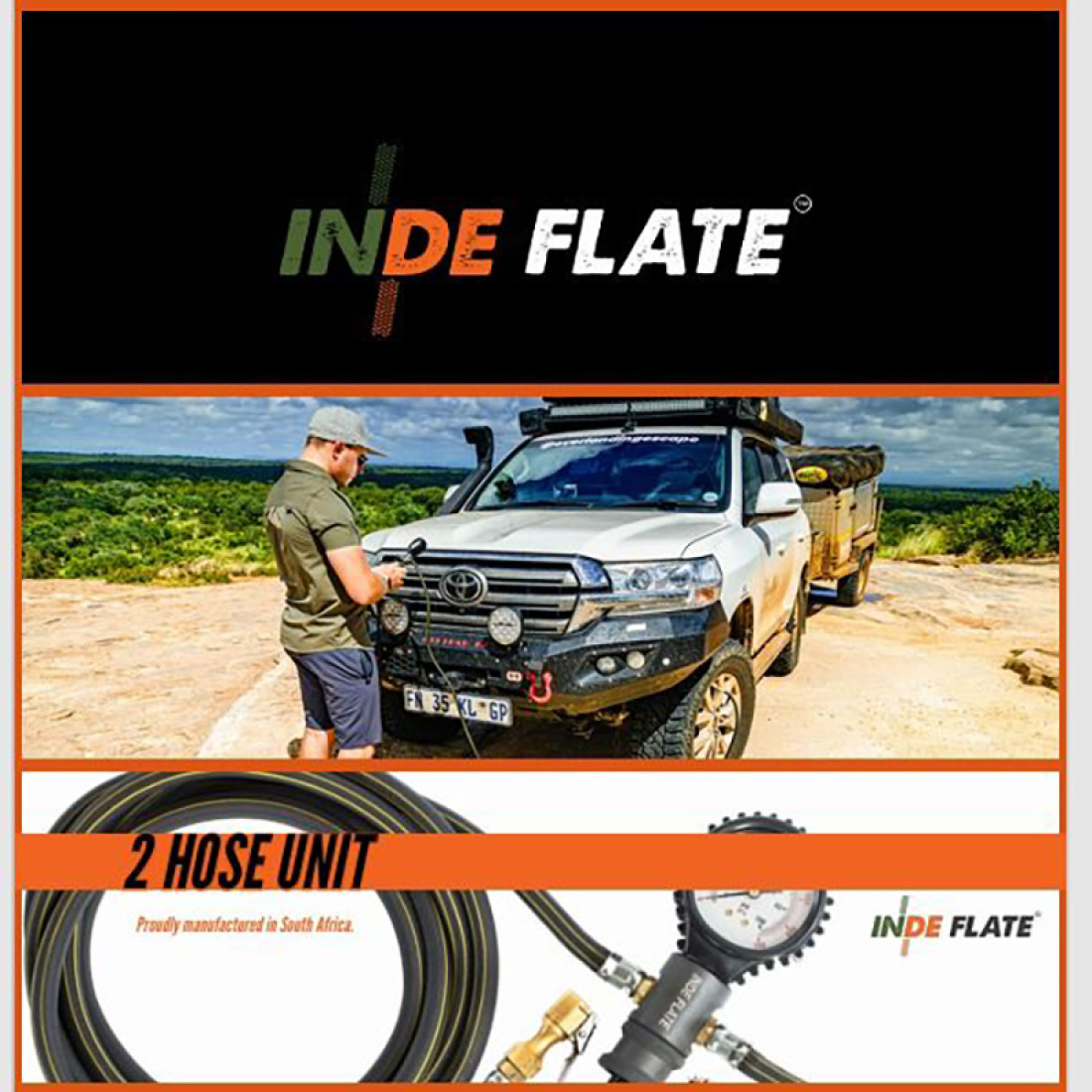 2 Hose Indeflate Tyre Pressure Unit - Image 3