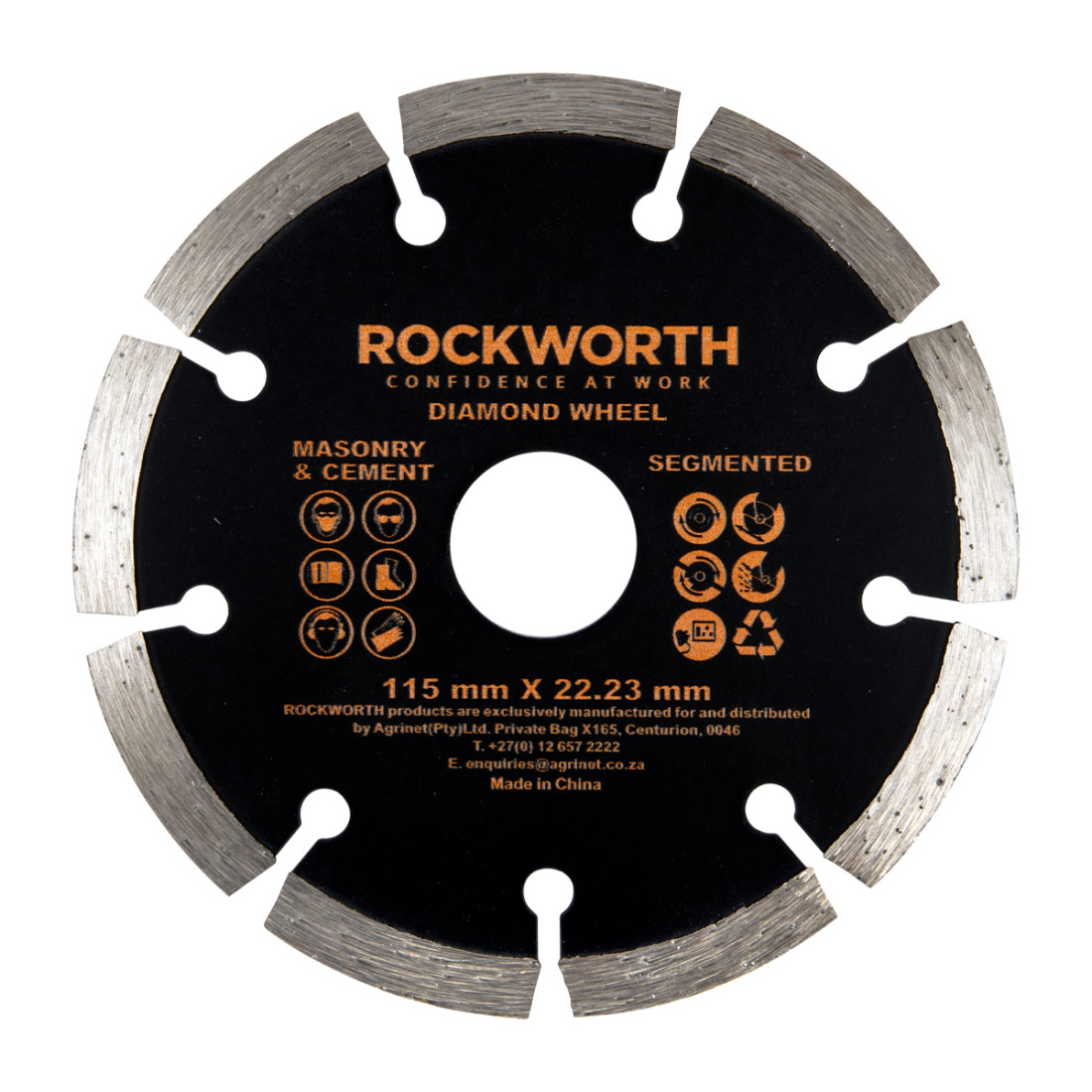 Rockworth Diamond Wheel 115Mm Segmented Rim