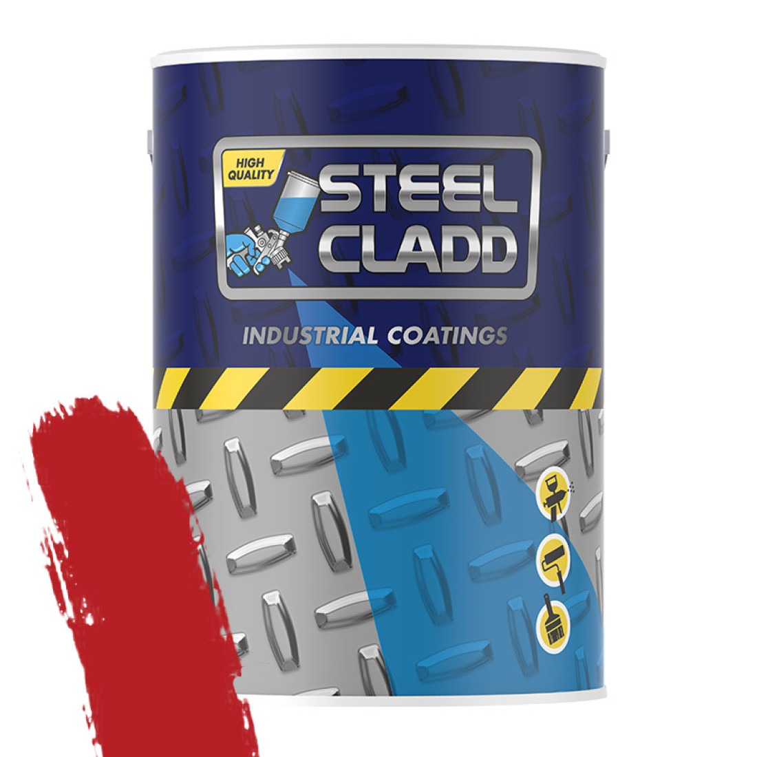 Steel Cladd Quick Dry Enamel Ih Red 5L