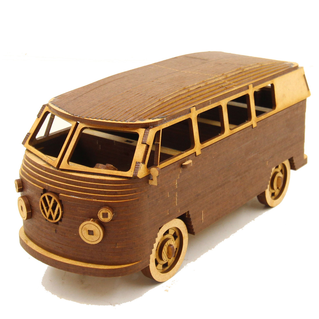Wow We - 3D Wooden Model | Vehicles | Vw Bus - Image 3