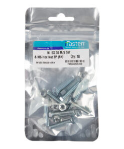 Ifasten Set Screw Ms And Nut Zp M6X30Mm 10 Pp