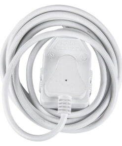 Nexus Extension Cord White Dbl 3M 1.0Mm 10A