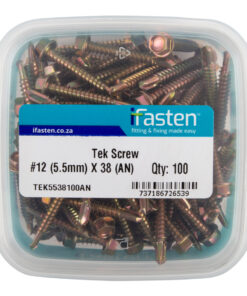 Ifasten Tek Screw No12 5.5Mmx38Mm 100 Pt