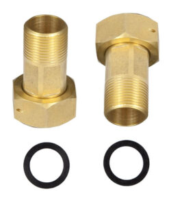 Water Meter Tail Pce Set 22Mm + Nut & Washer (Br)