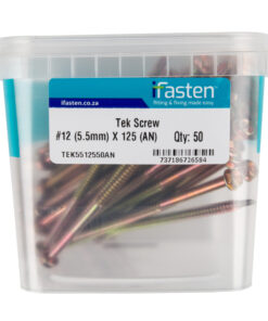 Ifasten Tek Screw No12 5.5Mmx125Mm 50 Pt