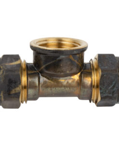 Compression Brass Tee Cxcxfi 15Mmx1/2 Sabs
