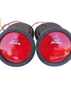 Red - Round Truck Lights - Semi Sealed